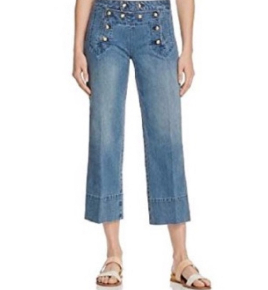 Michael Kors NWOT Women's Wide Cropped Jeans 6 Sailor 😀